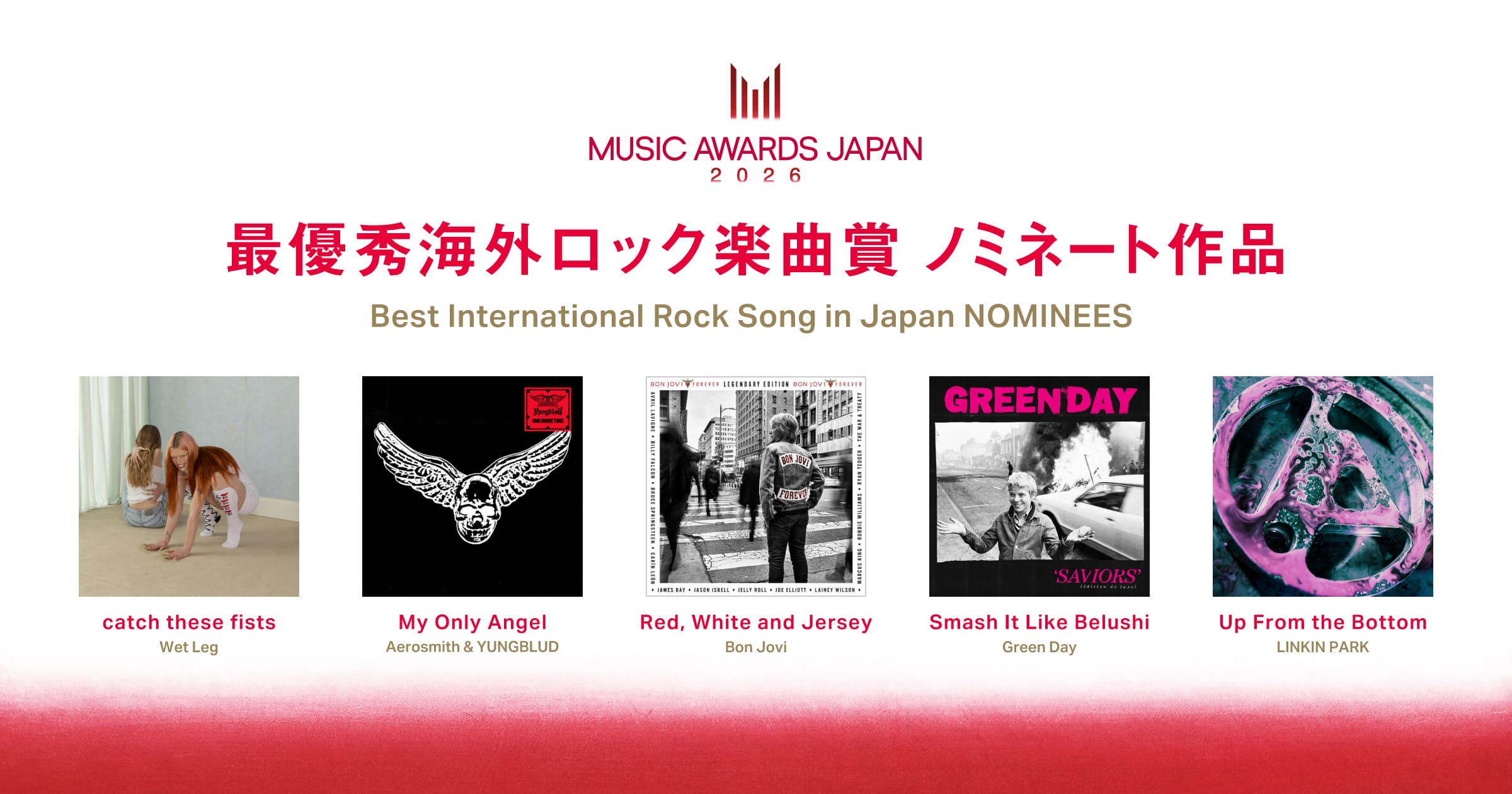 Best International Rock Song in Japan Nominees