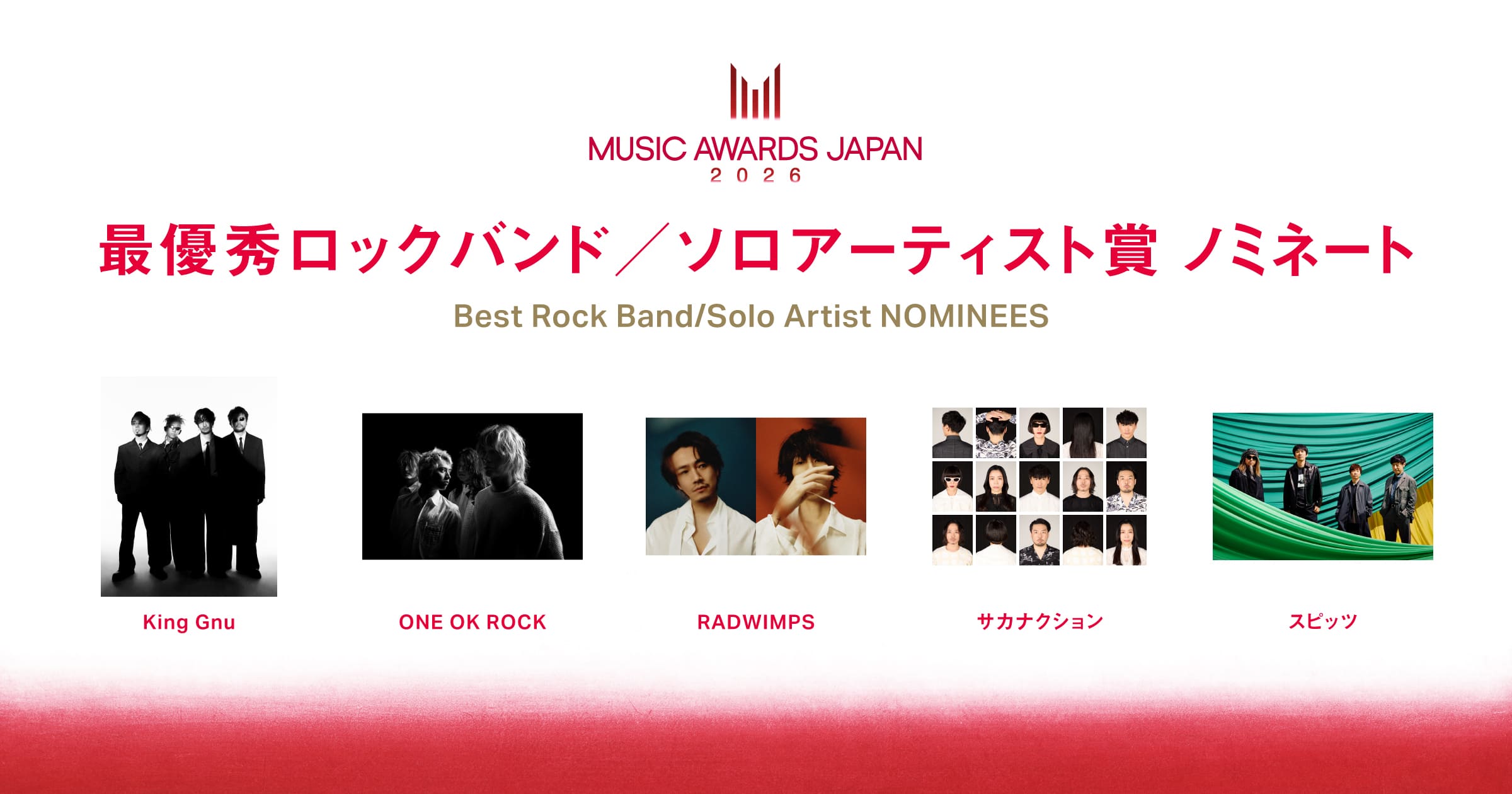 Best Rock Band/Solo Artist Nominees