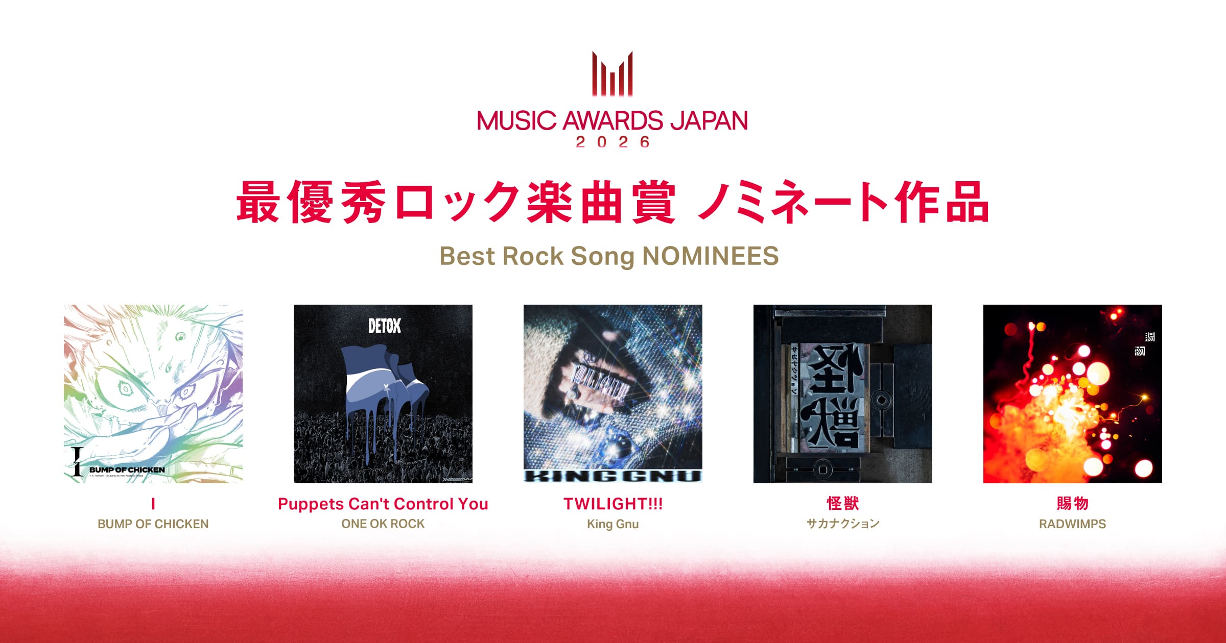 Best Rock Song Nominees